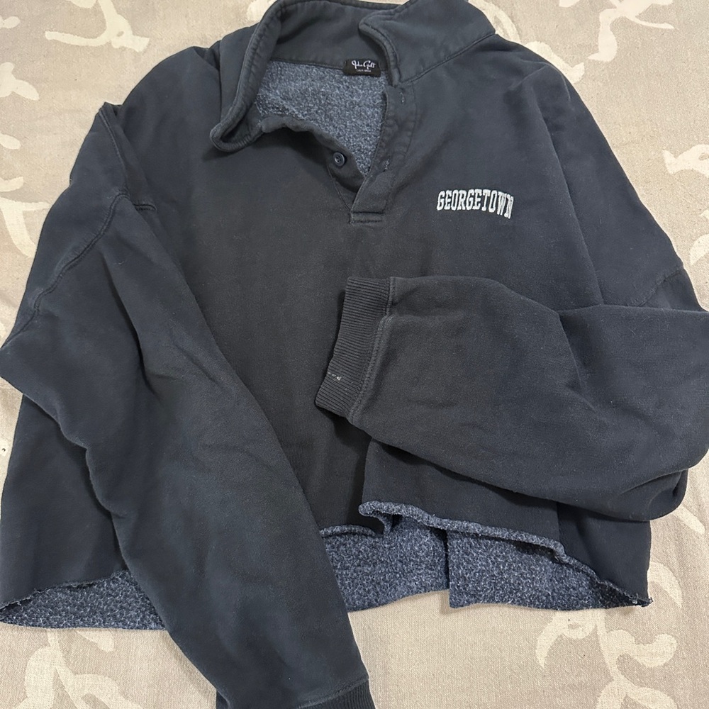 Brandy Melville navy cropped sweatshirt